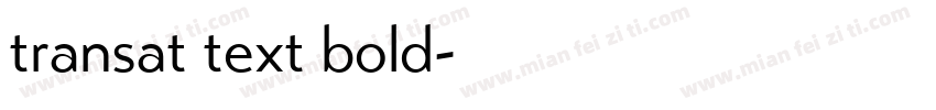 transat text bold字体转换